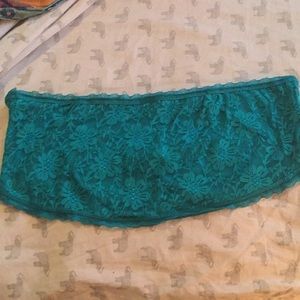 Teal Lace Bandeau